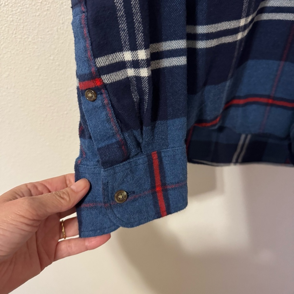 J Crew Elbow Patch Plaid Flannel Button Down Shir… - image 6